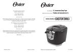User Manual 3 L Immersion Deep Fryer Manual de Instrucctiones