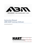 ABM HART Gateway Instruction Manual