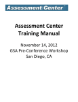 Assessment Center Training Manual - Resource Centers for Minority