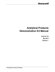 Analytical Products Demonstration Kit Manual