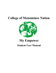 College of Menominee Nation My Empower