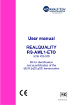 User manual REALQUALITY RS-AML1-ETO