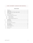 LYRA PAYMENT LEDGER USER MANUAL
