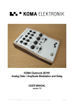 KOMA Elektronik BD101 User Manual