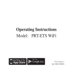 Operating Instructions Model: PRT-ETS WiFi