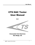 CTS HAC Tester User Manual - Crescendo Tech Services (CTS)