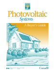 Photovoltaic Systems: A Buyer`s Guide