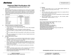 Plasmid DNA Purification Kit