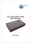 SS-15 BRI Installation User manual