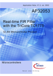 Real-Time FIR Filter with TC1775