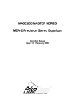 MASELEC MASTER SERIES MEA-2 Precision Stereo