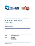 PDF Prep Tool Suite, User Manual