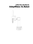AdeptThree-XL Robot Instruction Handbook