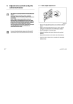 6 Adjustments carried out by the authorized dealer