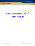 Fiber Defender FD525 User Manual