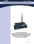 LP-1522 User Manual. High Speed Long Range 802.11b/g 54Mbps