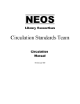 The NEOS Circulation Guidelines are an outline of best practices to