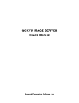 QCKVU IMAGE SERVER User`s Manual