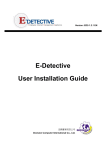 Wired E-Detective System Installation Guide ()