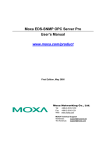 Moxa EDS-SNMP OPC Server Pro User`s Manual