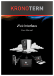 Web Interface – User manual