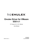 Emulex Driver for VMware ESX 4.1 FC Version 8.2.1.30.1