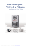 GSM Alarm System With built-in PIR sensor