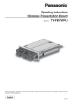 Panasonic TY-FB7WPU manual