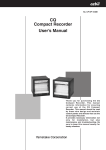 CQ Compact Recorder User`s Manual