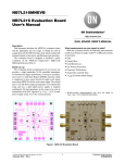 EVBUM2085 - NB7L216 Evaluation Board User`s Manual