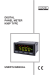 digital panel meter n30p type user`s manual