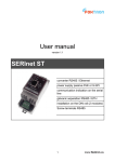User manual SERInet ST
