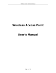 Wireless Access Point User`s Manual