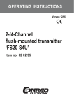 2-/4-Channel flush-mounted transmitter `FS20 S4U`