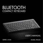 Bluetooth Compact Keyboard