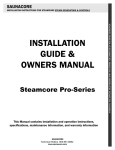 INSTALLATION GUIDE & OWNERS MANUAL