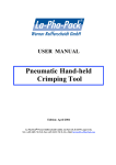 Pneumatic Hand-held Crimping Tool - La-Pha