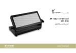 EP1080 Event Panel 1080 RGB LED floodlight user manual