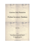 Gunston Hall Probate Inventory Database
