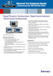 Digital Phosphor Oscilloscopes / Digital Serial Analyzers / Mixed