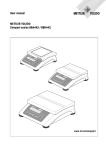 User manual METTLER TOLEDO Compact scales BBA442 / BBK442