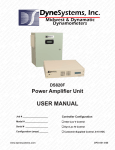 USER MANUAL - DyneSystems, Inc.