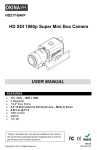 HD SDI 1080p Super Mini Box Camera USER MANUAL