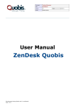 User Manual ZenDesk Quobis