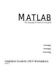 MATLAB Installation Guide for UNIX
