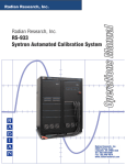 RS-933 Manual - Radian Research, Inc.