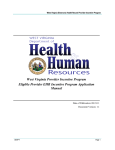 Wv Ehr 1st Year Incentive Eligible Professional Provider User