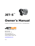 JET-5 Owner`s Manual