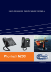 User Manual for 6200 terminals