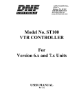 DNF Controls ST100 User Manual